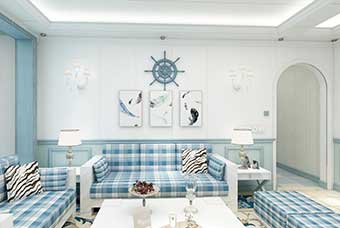 汉中地中海风格-客厅
