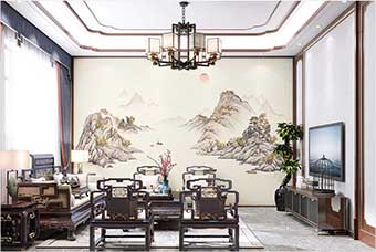 汉中森佰汇航空纤维墙咔（巴山蜀水）