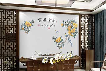 汉中森佰汇航空纤维墙咔（富贵荣华）