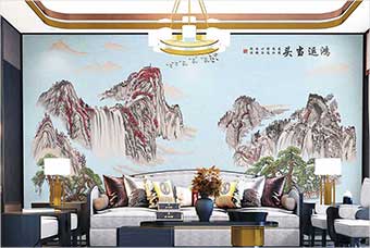 汉中森佰汇航空纤维墙咔（鸿运当头）